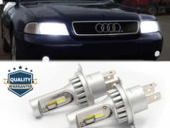 Kit LED H4 Per Audi A4 B5 (94-99) Luci Anabbaglianti + Abbaglianti 6500K 8000LM | Plug & Play CA
