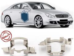 2x Adattatori Portalampada per Mercedes CLS C219 (04-10) Montaggio Fari Led o Xenon H7