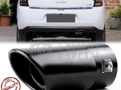 1 TERMINALE di Scarico OVALE per CITROEN C3 II in Acciaio Inox NERO | Plug & Play