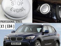 TASTO PULSANTE D'ACCENSIONE MOTORE "START STOP ENGINE" GRIGIO SILVER IN ABS PER BMW SERIE X1 E84 Ant