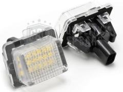 Kit Placche Complete Luci Targa Led per Mercedes CLS W218, Canbus 18 Led 6.500K, Plug & Play