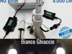 Kit anabbaglianti full led h1 per vw new beetle lampadine canbus 6500k 8000lm bianco ghiaccio