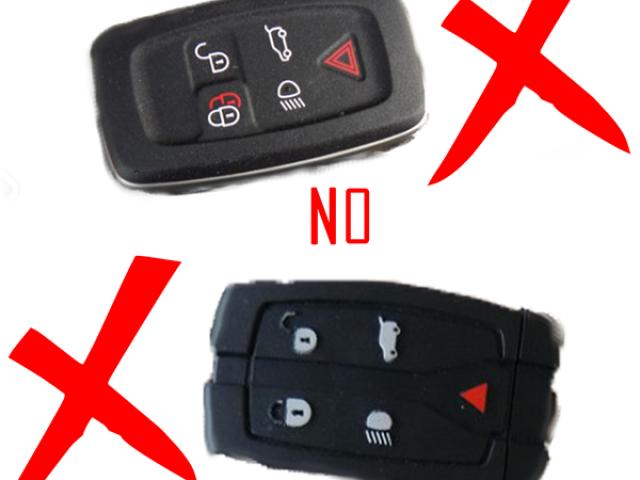 Cover Rigida Bianco, Guscio per Chiave Land Rover Ranger Rover Evoque, Copertura Protezione Telecoma - 2/2