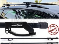 Barre Portatutto da Tetto Auto in Acciaio Nero Originali GOODYEAR con Chiusura ad Avvitamento | 135