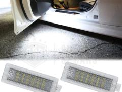 2 Luci Sottoporta LED Per BMW Serie 3 E90 E91 E92 E93 | Placchette LED Cortesia BIANCHE CANbus
