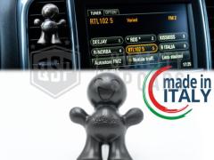 PROFUMATORE Auto Little Joe® GRIGIO Omino, Applicabile su Bocchette Aria Tesla | MUSCHIO 45gg