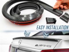SPOILER Posteriore Per MERCEDES CLASSE E, Cofano Bagagliaio / Tetto Nero Effetto FIBRA DI CARBONIO A