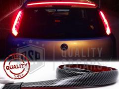 SPOILER LED Posteriore Auto Universale, CARBON | Striscia LED 94Cm Alettone Adesivo Tetto Cofano