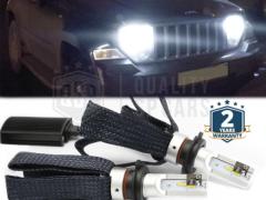 Lampade LED H4 per JEEP CHEROKEE KK Luci Anabbaglianti + Abbaglianti CANbus | 6500K Bianco Ghiaccio