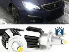 Kit Full LED H7 Per Peugeot 308 2 Restyling Anabbaglianti Lenticolari CANbus | 6500K 12000LM