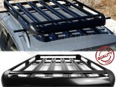 Cestello PORTAPACCHI Tetto Per Mitsubishi Outlander 1, 2 | Bagagliera Portabagagli in ALLUMINIO Nero