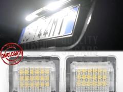 2 Placche Luci Targa Full Led per Mercedes Classe SL (R231) Restyling, Canbus 18 Led 6.500K, Plug &a