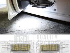 2 Luci di Cortesia LED Per MERCEDES CLK W208 | Placchette LED Sottoporta CANbus Luce Bianca