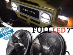 X2 FARI Anteriori 7'' FULL LED 6500K Bianco Ghiaccio Per TOYOTA LAND CRUISER FJ-J  Luci di Posizione