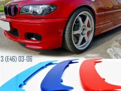 COVER Fasce calandra PER Bmw Serie 3 COUPÈ CABRIOLET (E46) 03-06 Restyling in Colori M SPORT Rigide