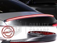 SPOILER LED Posteriore Per Tesla Roadster | Striscia LED DINAMICA, Alettone Adesivo Fibra di Carboni