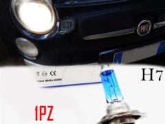 X1 LAMPADA ALOGENA H7 12V 55W, LUCE FARO POTENTE BIANCO, EFFETTO XENON, +35 Mt VISIBILITA'