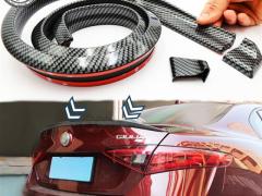 SPOILER Posteriore Per ALFA ROMEO 147-155, Cofano Bagagliaio / Tetto Nero Effetto FIBRA DI CARBONIO 