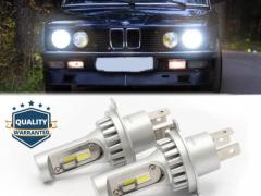 Kit LED H4 Per BMW SERIE 5 E12, E28 Luci Anabbaglianti + Abbaglianti 6500K 8000LM | Plug & Play