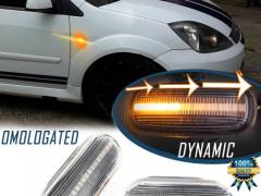 Frecce LED Dinamiche per FORD FIESTA MK5 (02-08) | Laterali Sequenziali Omologate, CANbus No Error