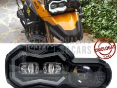 FARO LED Per BMW F 800 GS Adventure OMOLOGATO uso Stradale | Luce Bianca POTENTE 6500K