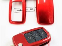 Cover RIGIDA Rossa, GUSCIO per Chiave VW PHAETON , Copertura Protezione Telecomando in ABS Termico