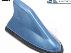 Antenna Auto PINNA DI SQUALO Blu Universale | VERA Ricezione RADIO AM-FM-DAB+ Base Gommata
