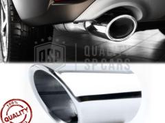 TERMINALE di Scarico Auto Tondo in ACCIAIO Inox Cromato | Per Marmitte Ø 78-83 MM