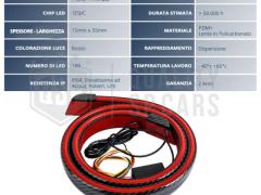 SPOILER LED Posteriore Per Mini Clubman | Striscia LED DINAMICA, Alettone Adesivo Fibra di Carbonio