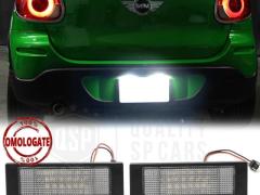 Kit Luci Targa Led Placche Complete Canbus per MINI Paceman R61 6.500K Bianco Ghiaccio, Plug & P