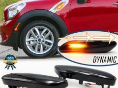 Frecce LED Nere Dinamiche Sequenziali per MINI PACEMAN R61 (12-16) | Omologate, CANbus No Errori su 