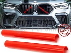 Cover Barre Radiatore per Bmw X6 G06 Rosse | Fasce Rigide Professionali per Barre Trasversali