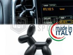 PROFUMATORE Auto Cagnolino Little Dog® NERO Applicabile su Bocchette Aria Ssangyong | BLACK VELVET