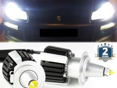 Lampade LED H7 per Porsche Cayenne 955 Restyling Anabbaglianti Lenticolari CANbus 6500K 12000LM