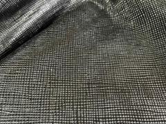 Scampolo pelle saffiano brillantata nera
