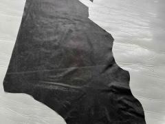 Scampolo pelle saffiano brillantata nera