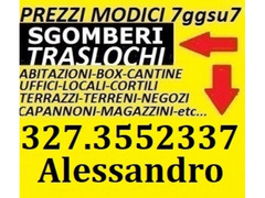 ROMA  SGOMBERO APPARTAMENTI BOX CANTINE