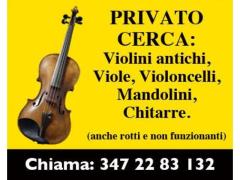 Violino cerco antico, viola e violoncello