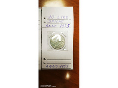 2 MONETE DA 10 LIRE SPIGHE ANNO 1955