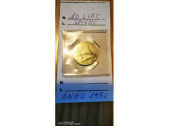 10 LIRE SPIGHE ANNO 1951