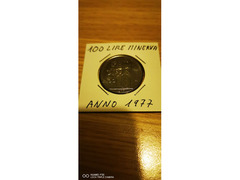 100 LIRE MINERVA ANNO 1977